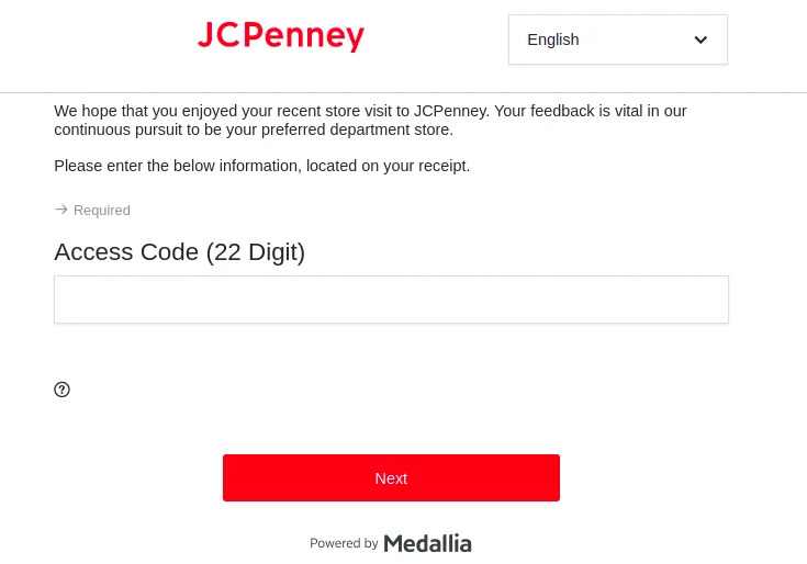 JCPenney Customer Satisfaction Survey